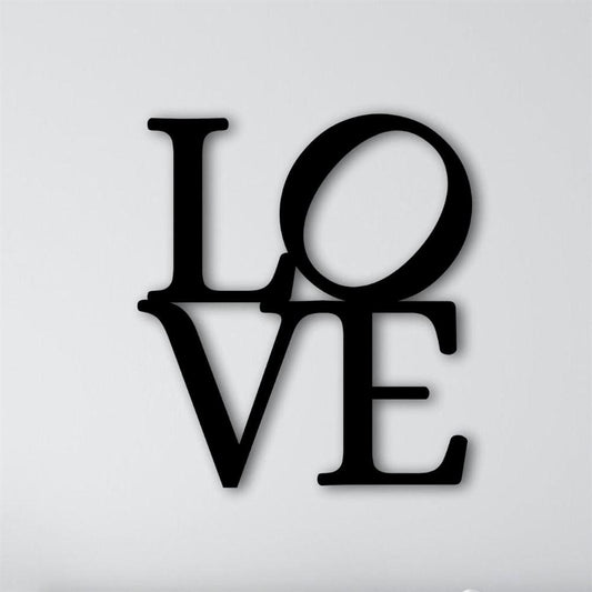 Personalized Metal Monogram Sign, Square Love With Peace Sign, Metal Steel Wall Art, Wacky Hippie Art, Weed Love Peace Decor