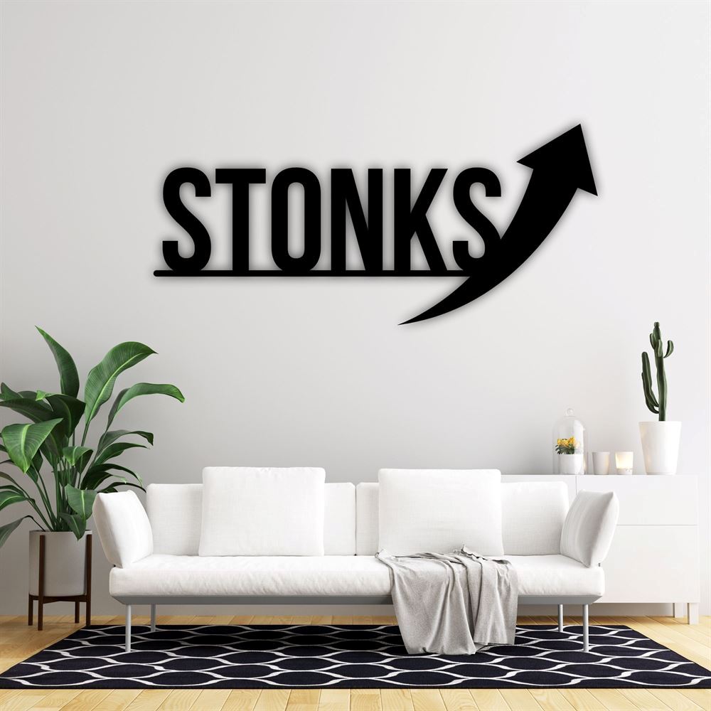 Personalized Metal Monogram Sign, Stock Trader Lounge Metal sign, Stock Trader Lounge Decor