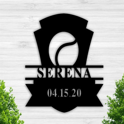 Personalized Metal Monogram Sign, Tennis Metal Sign, Tennis Coach Gifts, Bbest Tennis Coach Gift, Ideas Coach Gifts