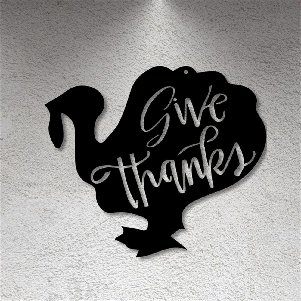 Personalized Metal Monogram Sign, Thanksgiving Turkey Metal Sign, Metal Wall Art, Fall Porch Decor, Thanksgiving Sign