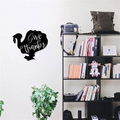 Personalized Metal Monogram Sign, Thanksgiving Turkey Metal Sign, Metal Wall Art, Fall Porch Decor, Thanksgiving Sign