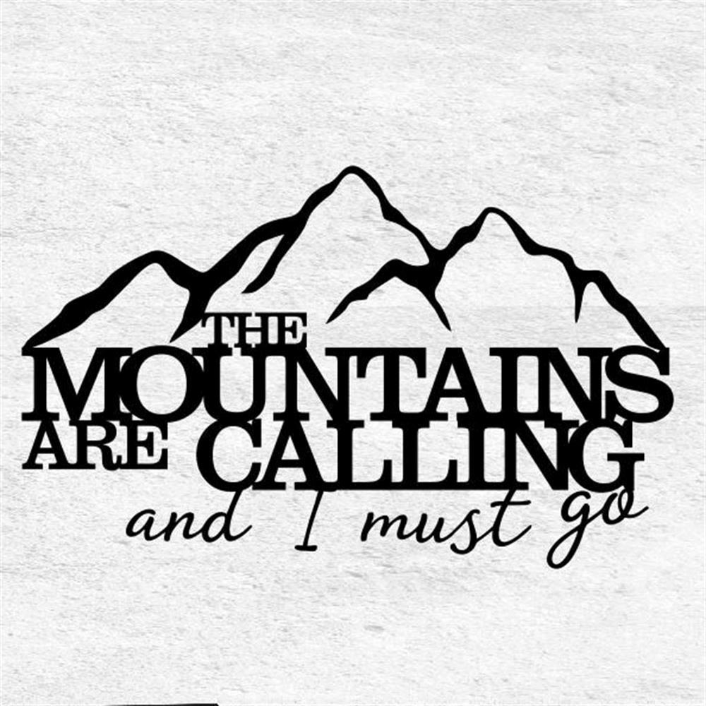 Personalized Metal Monogram Sign, The Mountains Are Calling Metal Wall Art, Metal Wall Decor, Mountains Wall Decor, Mountain Home Decor
