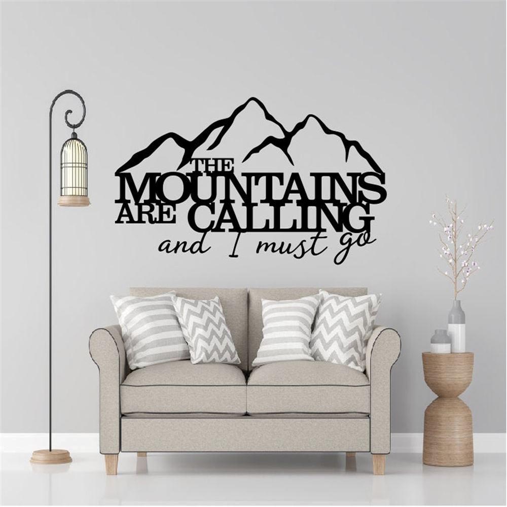 Personalized Metal Monogram Sign, The Mountains Are Calling Metal Wall Art, Metal Wall Decor, Mountains Wall Decor, Mountain Home Decor