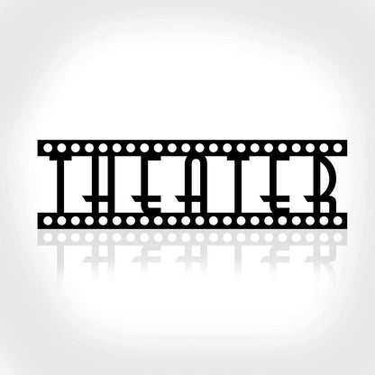 Personalized Metal Monogram Sign, Theater Sign, Home Theater Sign, Movie Theater Decor, Movie Room Decor, Theater Room Decor