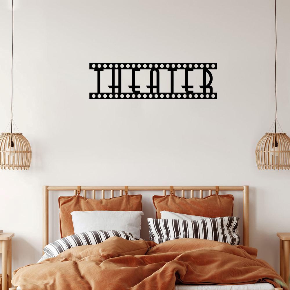 Personalized Metal Monogram Sign, Theater Sign, Home Theater Sign, Movie Theater Decor, Movie Room Decor, Theater Room Decor