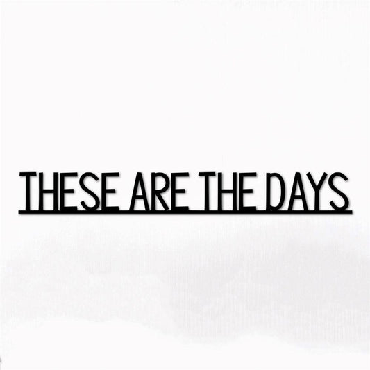 Personalized Metal Monogram Sign, These Are The Days Sign, Metal Wall Quote Inspirational Signs, Metal Wall Art, Living Room Sign, Home Decor