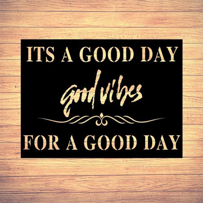 Personalized Metal Monogram Sign, Today Is A Good Day For A Good Day Its A Good Day Wall Art Good Day Sign, Motivational Signs, Motivational Wall Art