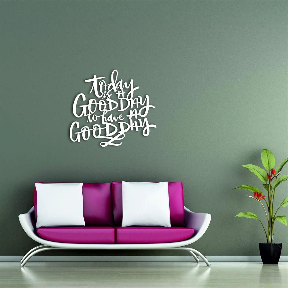 Personalized Metal Monogram Sign, Today Is A Good Day To Be A Good Day, Metal Wall Art, Sign With Powder Coat Metal Wall Art, Metal Decor