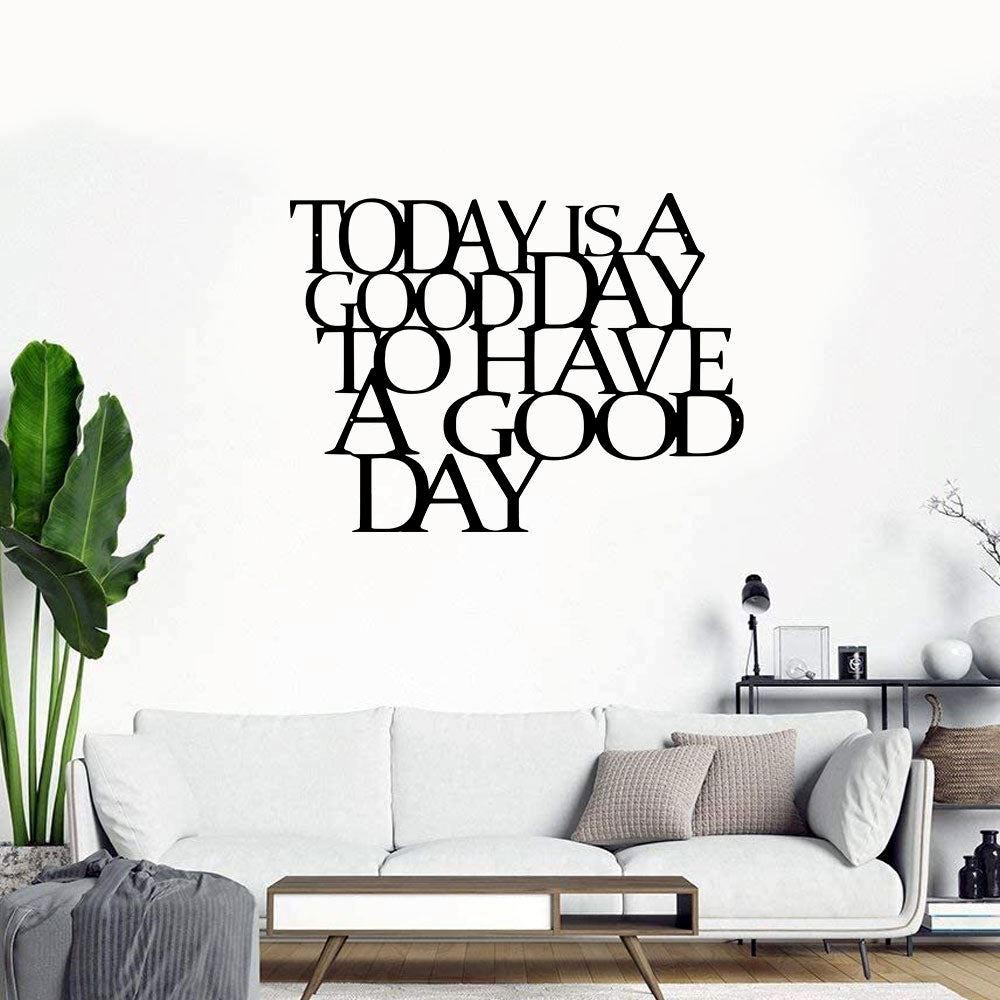 Personalized Metal Monogram Sign, Today Is A Good Day To Have A Good Day Sign, Inspirational Wall Art, Metal Wall Decor, Metal Wall Quote For Office