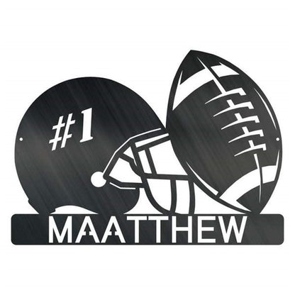 Personalized Metal Monogram Sign, Touchdown Customized Metal Signs, Metal Sign, Living Room Decor