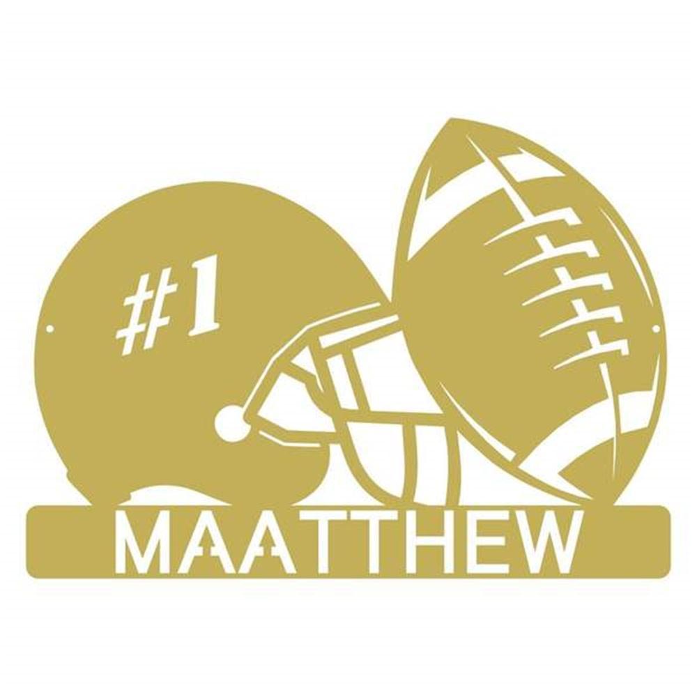 Personalized Metal Monogram Sign, Touchdown Customized Metal Signs, Metal Sign, Living Room Decor