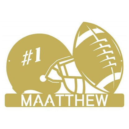 Personalized Metal Monogram Sign, Touchdown Customized Metal Signs, Metal Sign, Living Room Decor