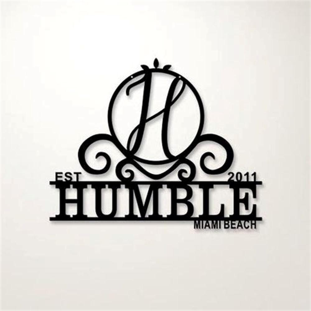 Personalized Metal Monogram Sign, Unique Metal Steel Gauge Metal Wall Sign, With Monogram Last Name, Marriage Year And Wedding Location Perfect