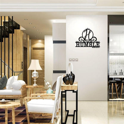 Personalized Metal Monogram Sign, Unique Metal Steel Gauge Metal Wall Sign, With Monogram Last Name, Marriage Year And Wedding Location Perfect