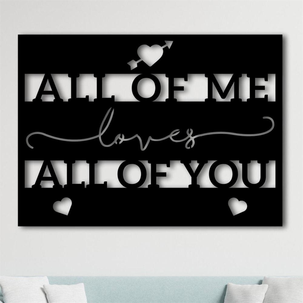 Personalized Metal Monogram Sign, Valentines Day Metal Wall Art, Sign For Family, Wife Gift, Love Sign, Metal Love Sign