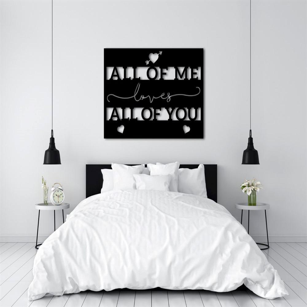 Personalized Metal Monogram Sign, Valentines Day Metal Wall Art, Sign For Family, Wife Gift, Love Sign, Metal Love Sign