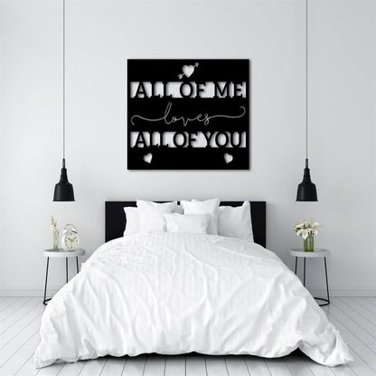 Personalized Metal Monogram Sign, Valentines Day Metal Wall Art, Sign For Family, Wife Gift, Love Sign, Metal Love Sign