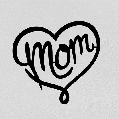 Personalized Metal Monogram Sign, Valentines Day Sign, Valentines Day Sign For Mom, Metal Mom Sign, Heart Sign