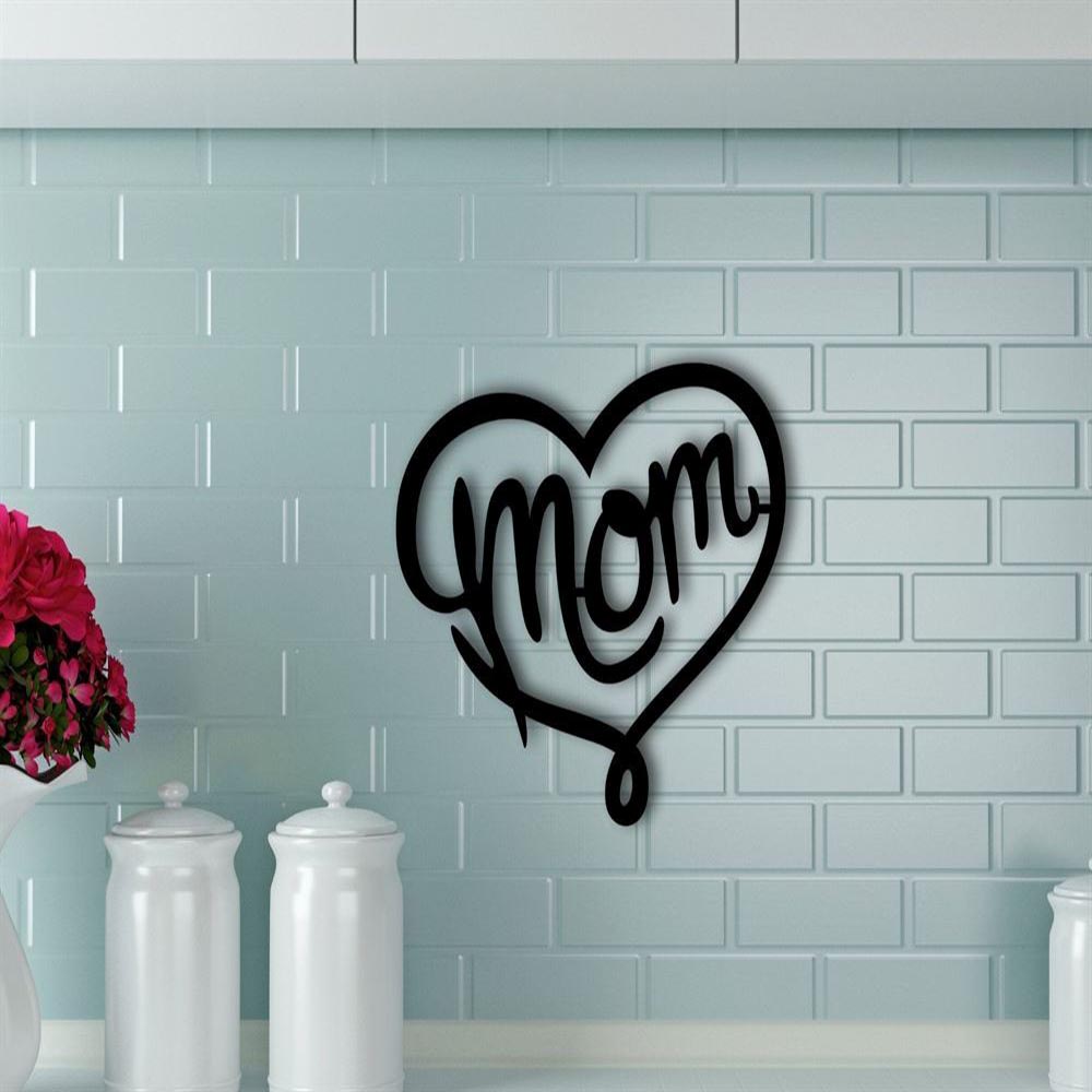 Personalized Metal Monogram Sign, Valentines Day Sign, Valentines Day Sign For Mom, Metal Mom Sign, Heart Sign