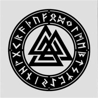 Personalized Metal Monogram Sign, Valknut Metal Wall Art, Metal Wall Sign, Metal Wall Hanging Office Wall Art, Viking Wall Art, Valknut Wall Sign