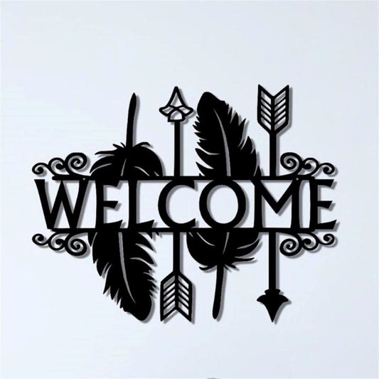 Personalized Metal Monogram Sign, Welcome Sign, Decor Outdoor, Indoor Metal Sign, Non Rust Metal Decor, Home Entrance Decoration