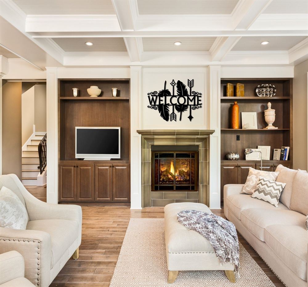 Personalized Metal Monogram Sign, Welcome Sign, Decor Outdoor, Indoor Metal Sign, Non Rust Metal Decor, Home Entrance Decoration