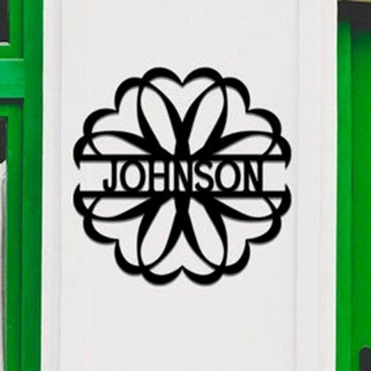 Personalized Metal Monogram Sign, Welcome Sign For Front Porch Last Home Decor Metal Wall Decor, Metal Wall Art