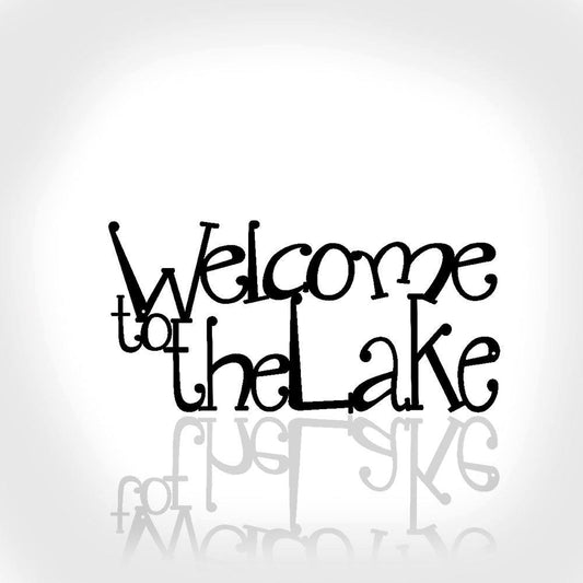 Personalized Metal Monogram Sign, Welcome To The Lake Metal Wall Decor, Lake House Decor Metal Wall Art, Lake Wall Decor Cabin Decor Metal Sign