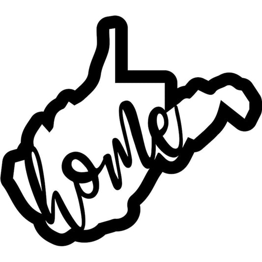 Personalized Metal Monogram Sign, West Virginia Home State Silhouette Solid Steel, Home Decor, Decorative Accent Metal Art Wall Sign