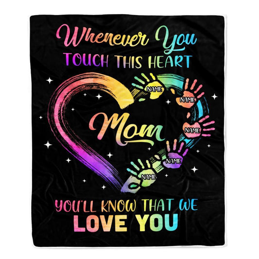 Personalized Mom Blanket From Daughter Son We Love You Kids, Mother's Day Blanket, Mothers Day Birthday Gifts For Mom