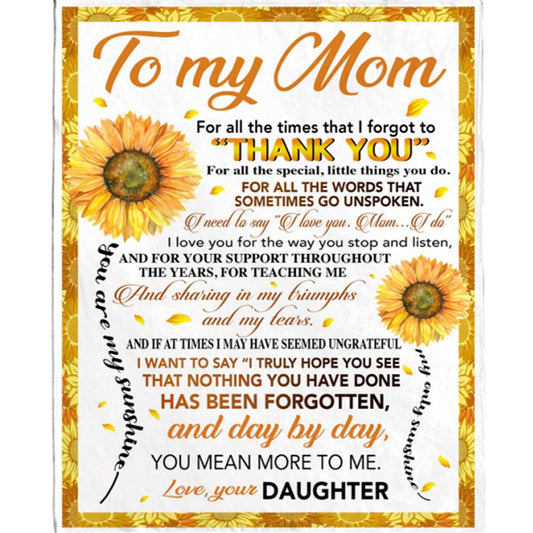 Personalized Personalized To My Dad Thank You I Love You Gift From Daughter Fathers Day Gift Black Blanket, Home Decor