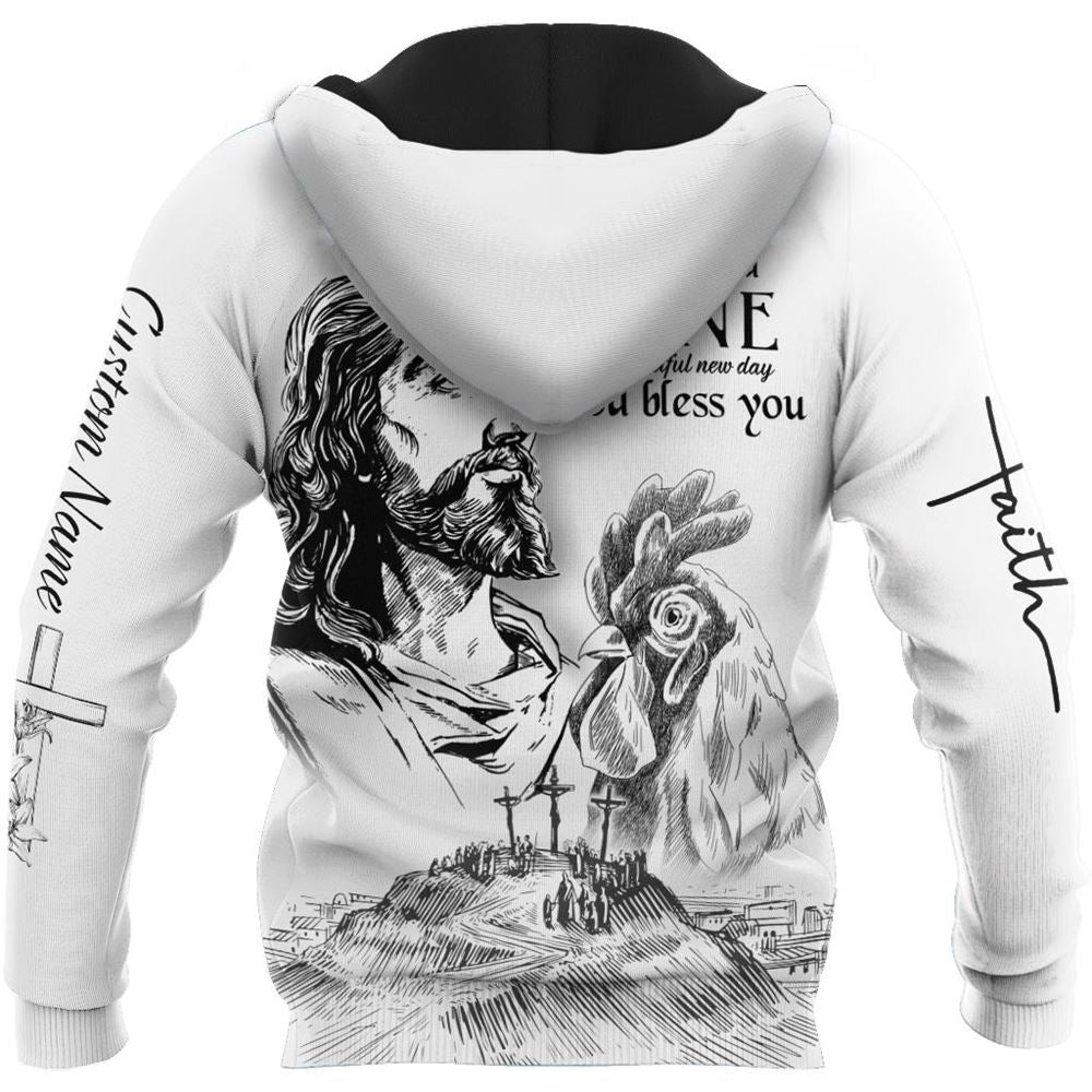 Personalized Rise And Shine To A Beautiful New Day God Bless You God 3D Hoodie For Man And Women, Jesus Printed 3D Hoodie