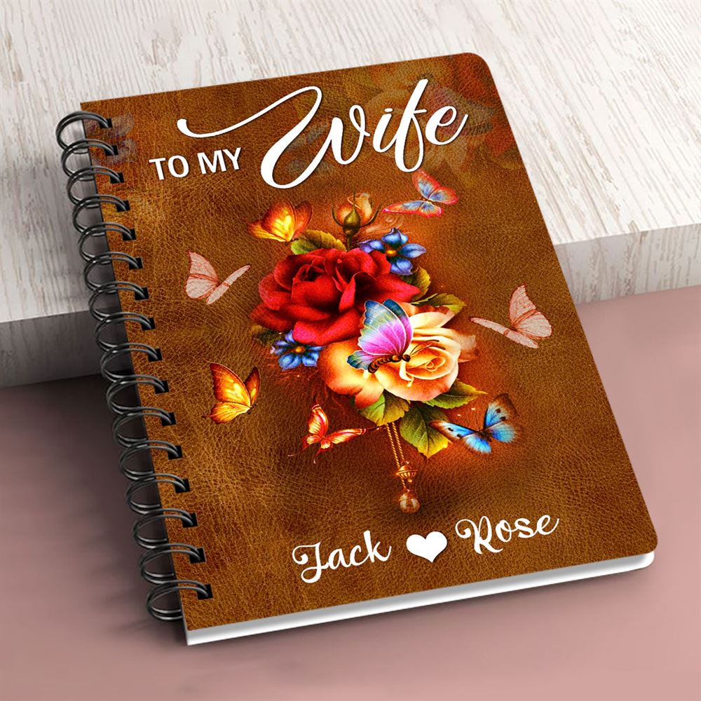 Personalized Rose Spiral Notebook Meeting You Was Fate, Christian Spiral Notebooks