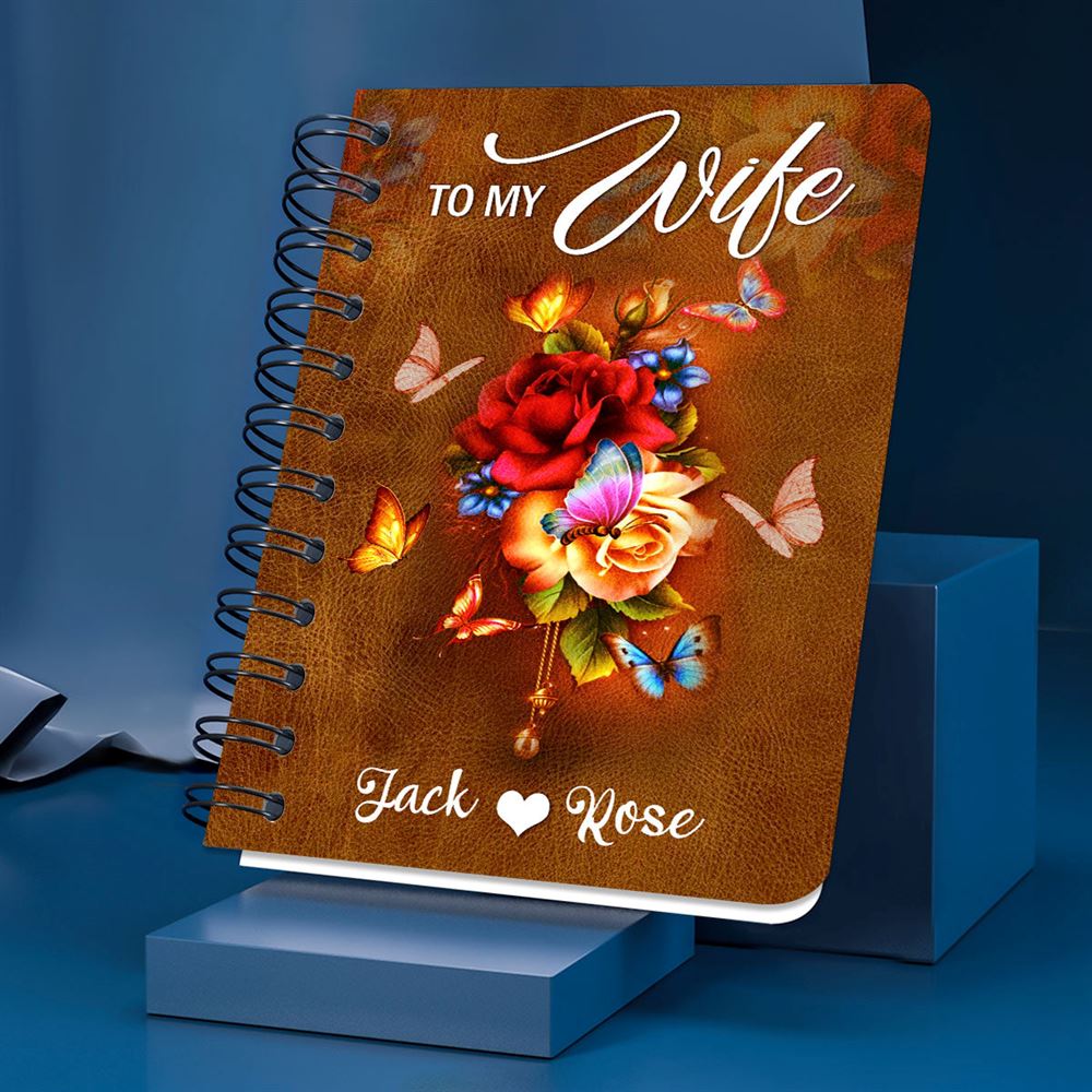 Personalized Rose Spiral Notebook Meeting You Was Fate, Christian Spiral Notebooks