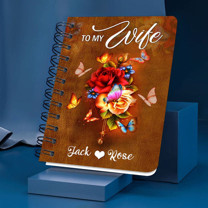Personalized Rose Spiral Notebook Meeting You Was Fate, Christian Spiral Notebooks