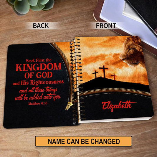Personalized Spiral Journal All These Things Will Be Added Unto You, Religious Gifts For Christian