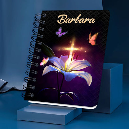 Personalized Spiral Journal Be Still And Know That I Am God, Religious Gifts For Christian