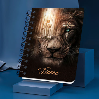 Personalized Spiral Journal Be Strong And Let Your Heart Take Courage, Religious Gifts For Christian
