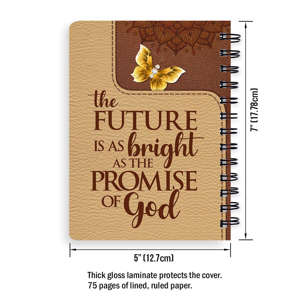 Personalized Spiral Journal Butterfly And Flower Scripture Gifts For Christian People