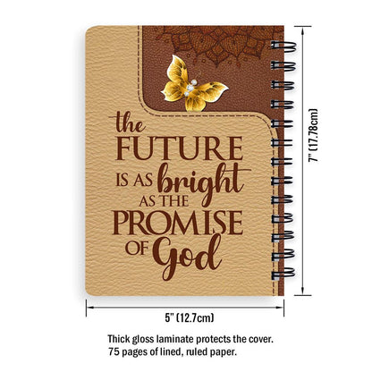 Personalized Spiral Journal Butterfly And Flower Scripture Gifts For Christian People