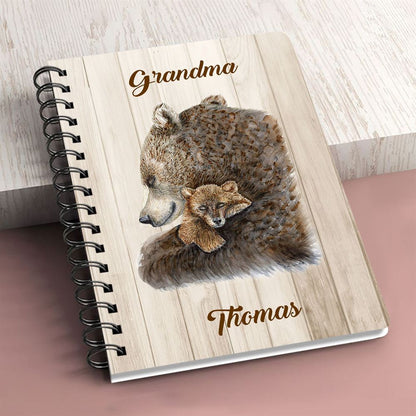 Personalized Spiral Journal For Grandchildren I‘ll Always Be With You, Christian Art Gifts Journal