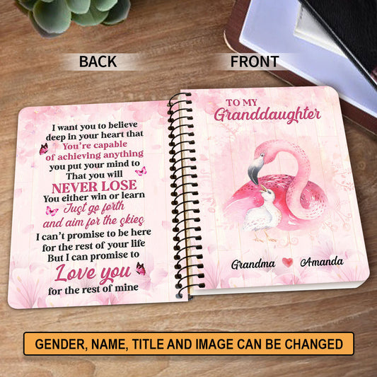 Personalized Spiral Journal For Grandchildren You’re Capable Of Achieving Anything, Christian Art Gifts Journal