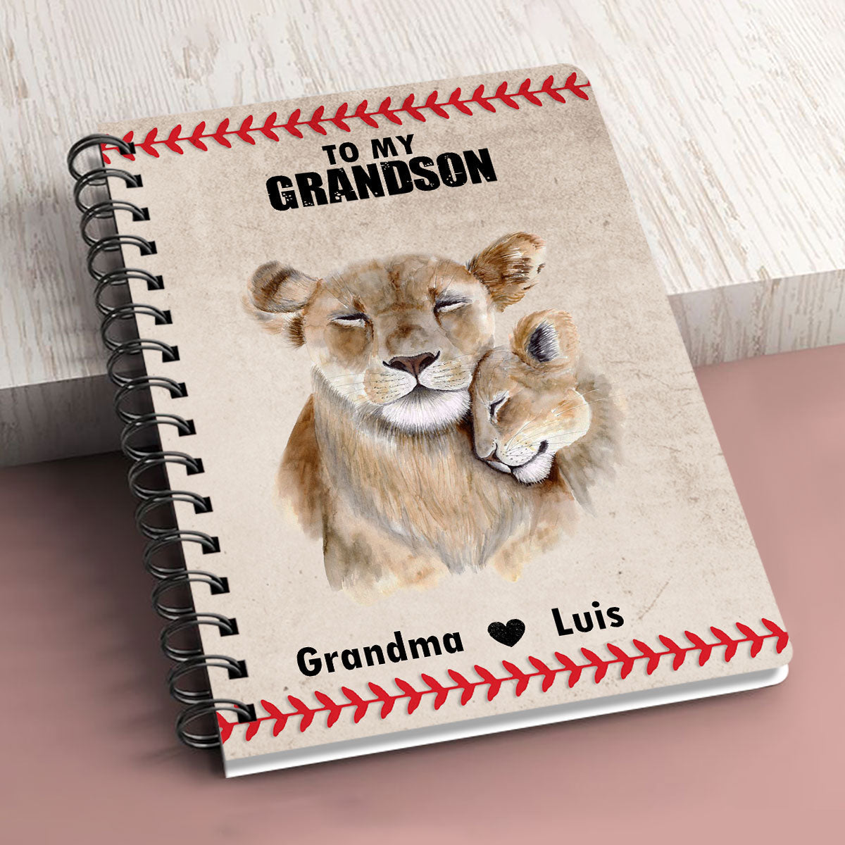 Personalized Spiral Journal For Grandchildren You’re Capable Of Achieving Anything, Christian Art Gifts Journal