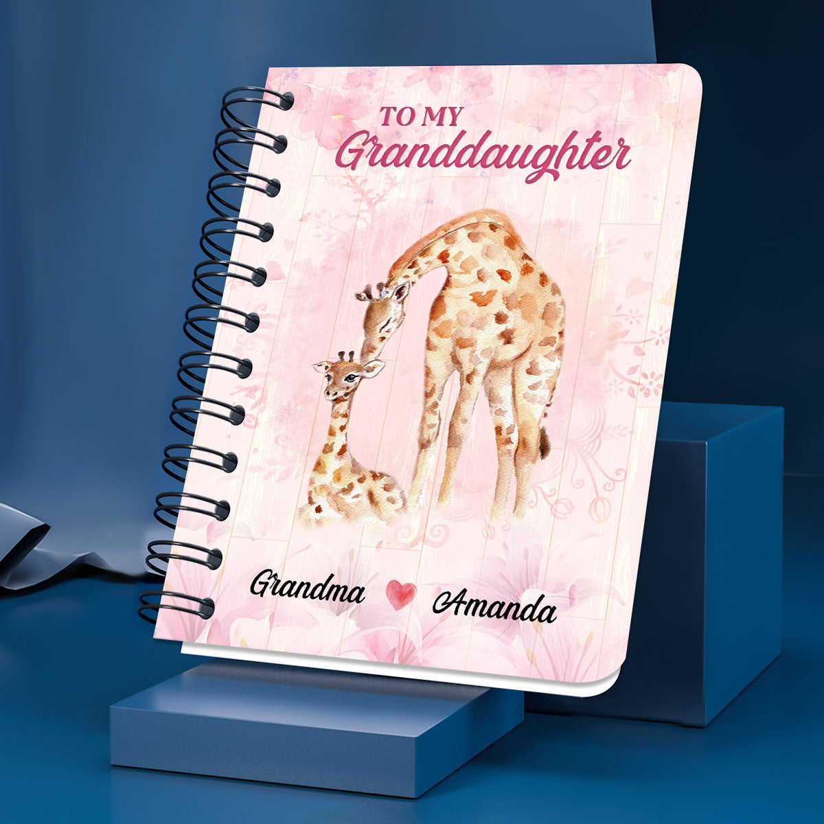 Personalized Spiral Journal For Grandchildren You’re Capable Of Achieving Anything, Christian Art Gifts Journal