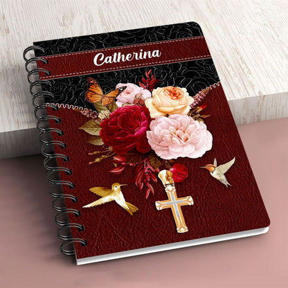 Personalized Spiral Journal For I Am Not Ashamed Of The Gospel, Christian Art Gifts Journal