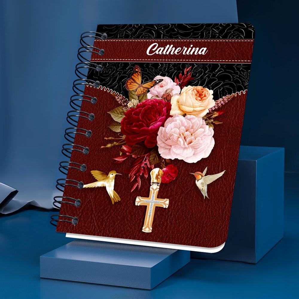 Personalized Spiral Journal For I Am Not Ashamed Of The Gospel, Christian Art Gifts Journal