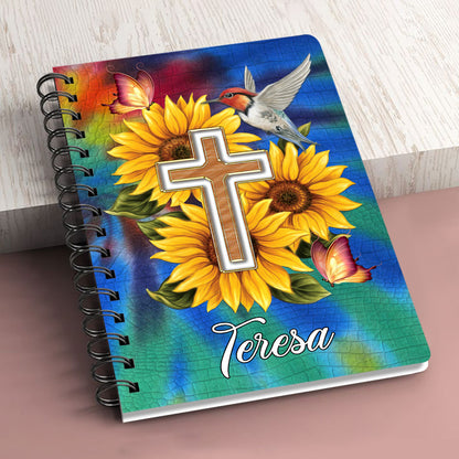 Personalized Spiral Journal For There Shall Be A Performance Of Those Things, Religious Gifts For Christian