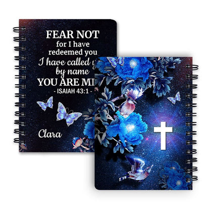 Personalized Spiral Journal I Have Called You By Name, Religious Gifts For Christian
