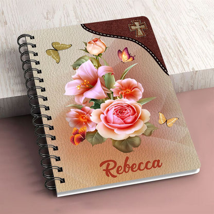 Personalized Spiral Journal Love Is Patient, Religious Gifts For Christian