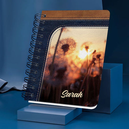 Personalized Spiral Journal The Word Of Our God Endures Forever, Christian Art Gifts Journal